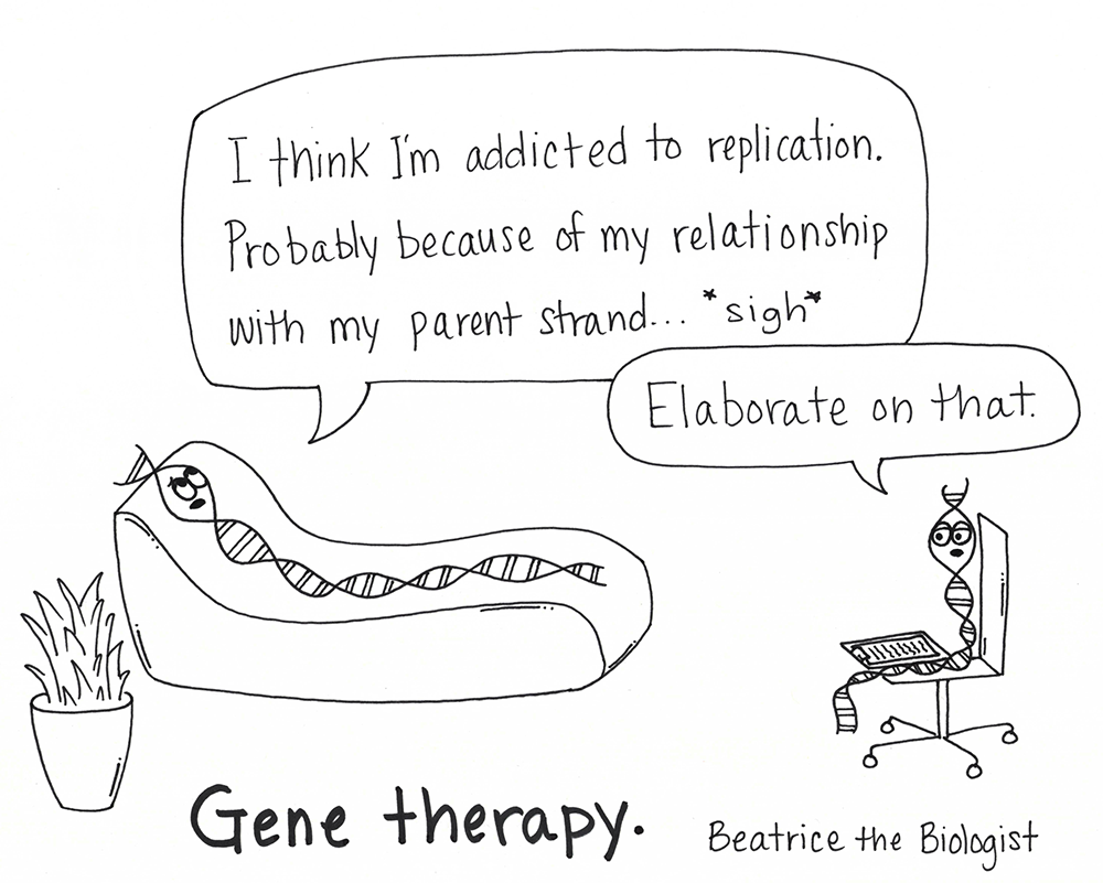 gene therapy cartoon