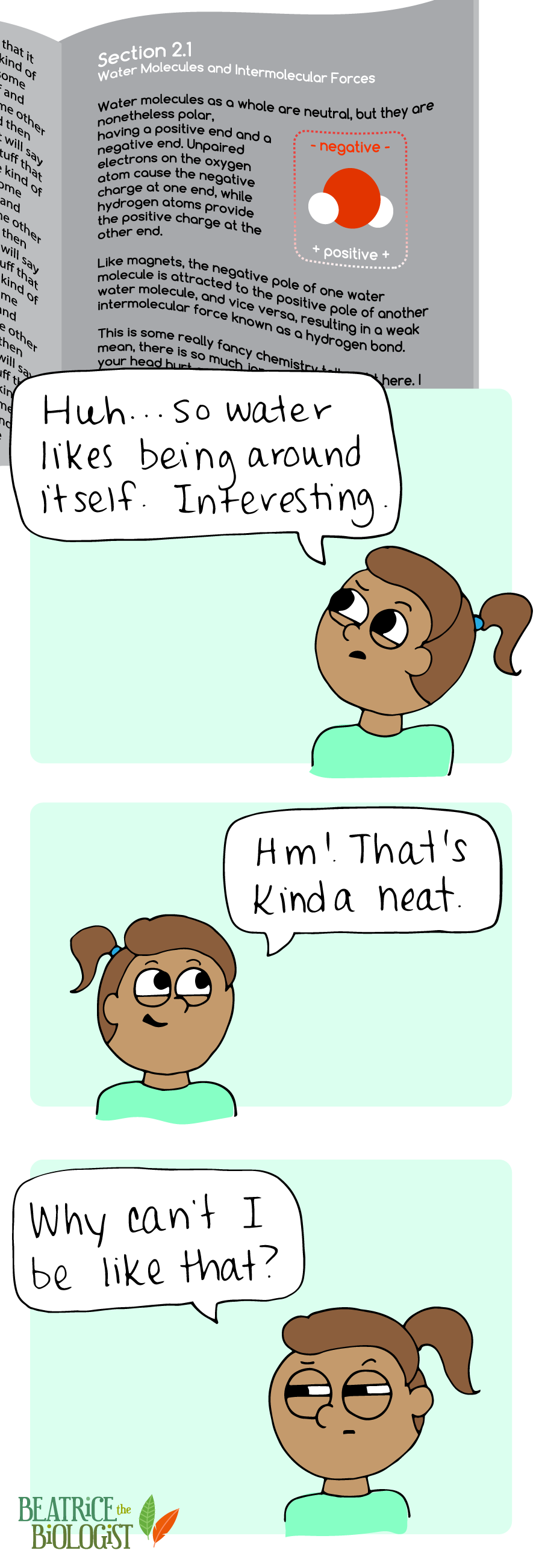 Water Likes Itself Beatrice the Biologist